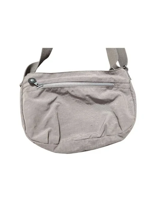 Kipling Gray Lightweight Crossbody Bag Adjustable Strap & Monkey Keychain - Picture 3 of 4